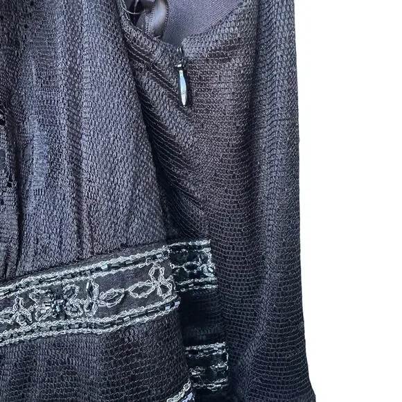 Marina Black Lace Dress - Size 20W - Made in USA - Picture 7 of 9